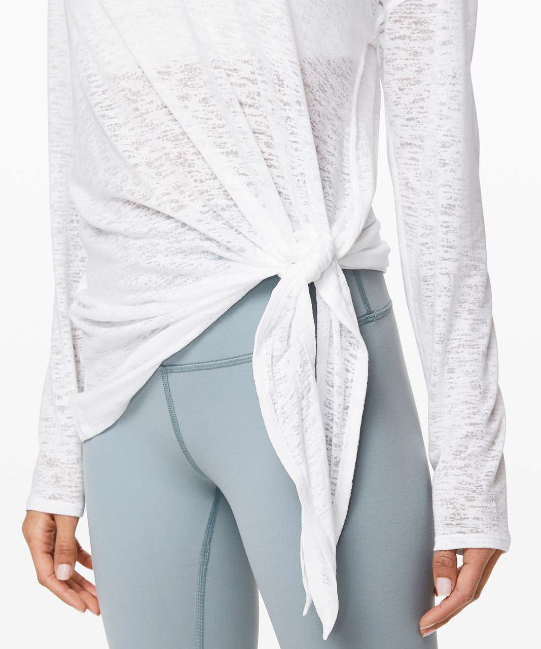 Lululemon Tie Your Practice Long Sleeve - White