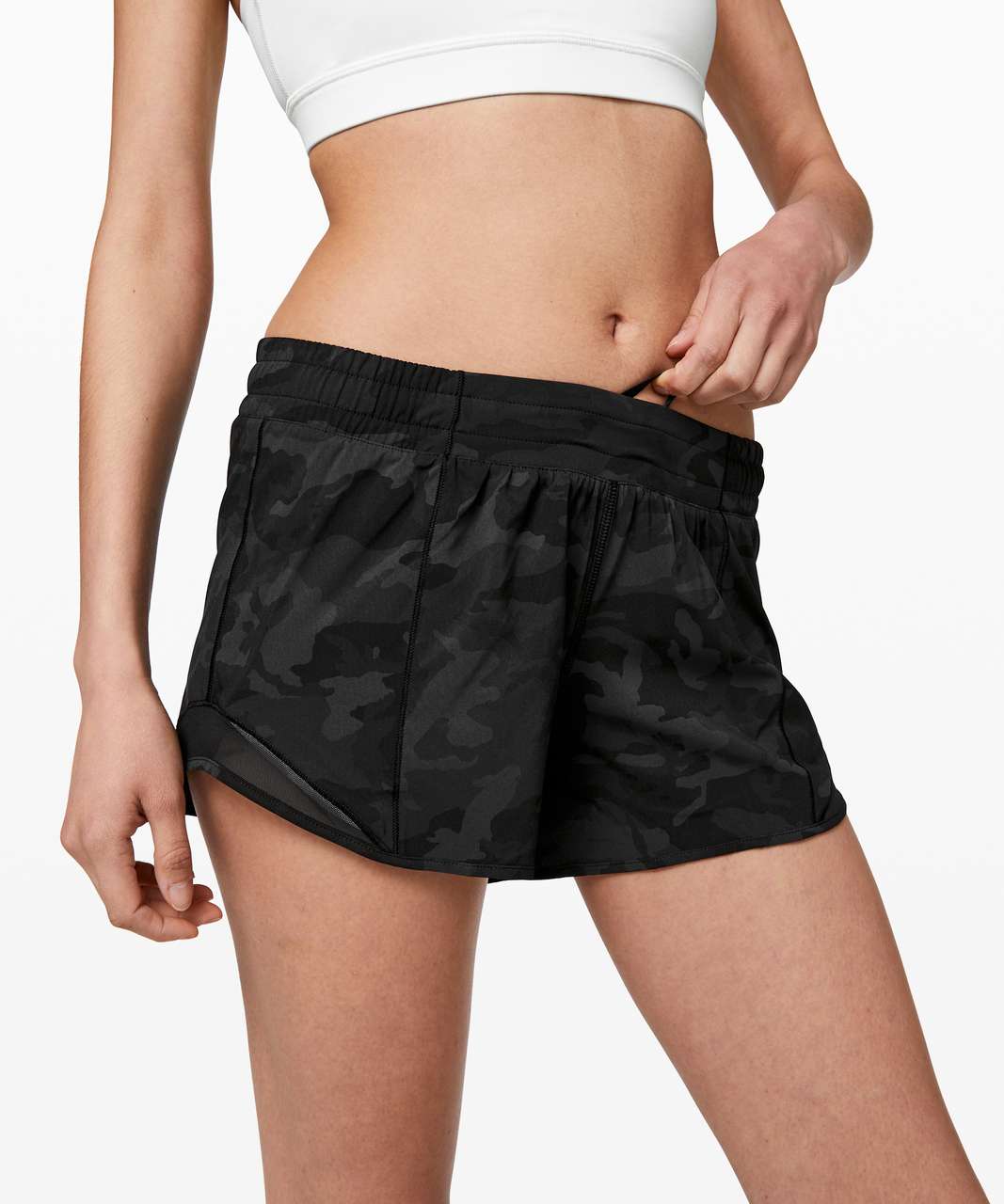 Lululemon Hotty Hot Short II *Long 4 - Incognito Camo Multi Grey