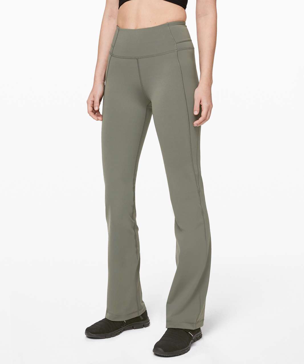 Lululemon Groove Pant Flare 32 Full-on Luon *online Only In Green