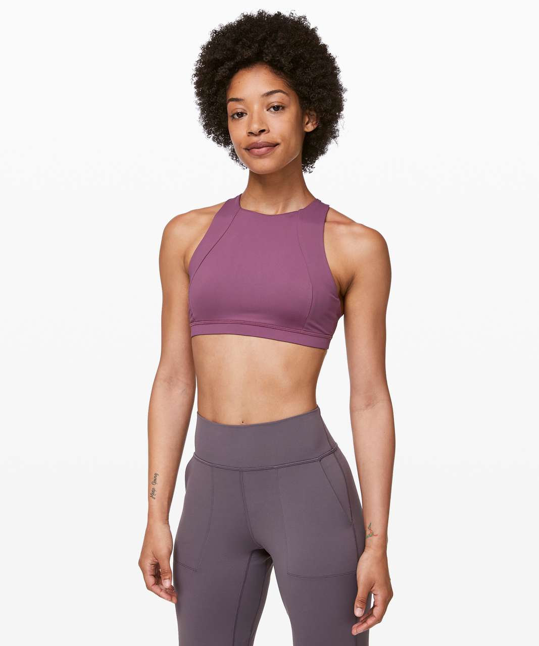 Lululemon Free To Be Serene Bra *High Neck - Vintage Plum / Jubilee