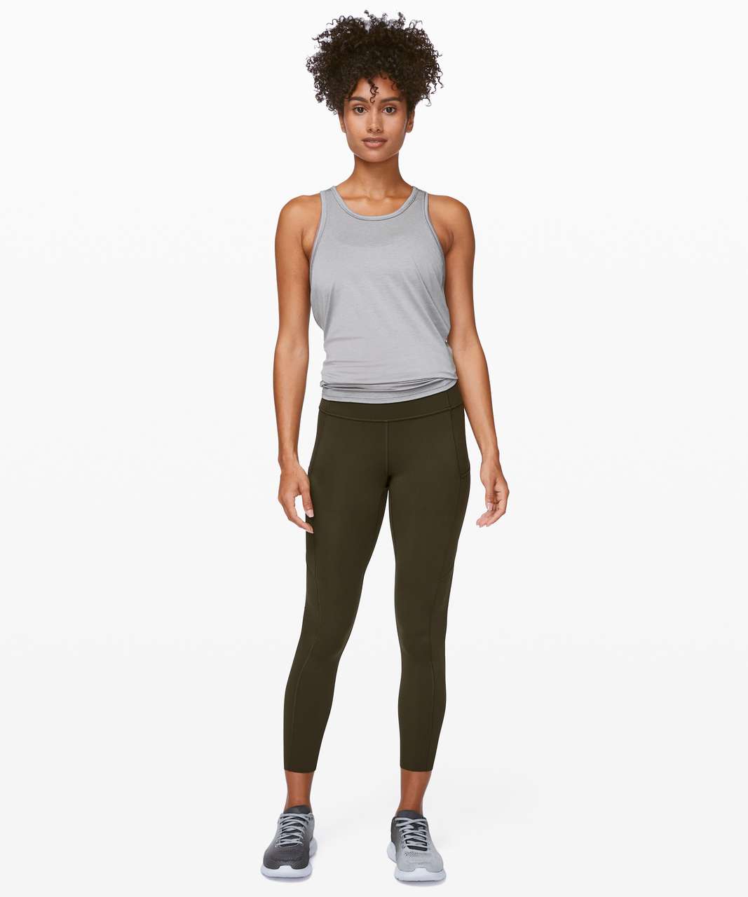 Lululemon Fast and Free Tight II 25 *Non-Reflective Nulux - Dark Olive - lulu  fanatics