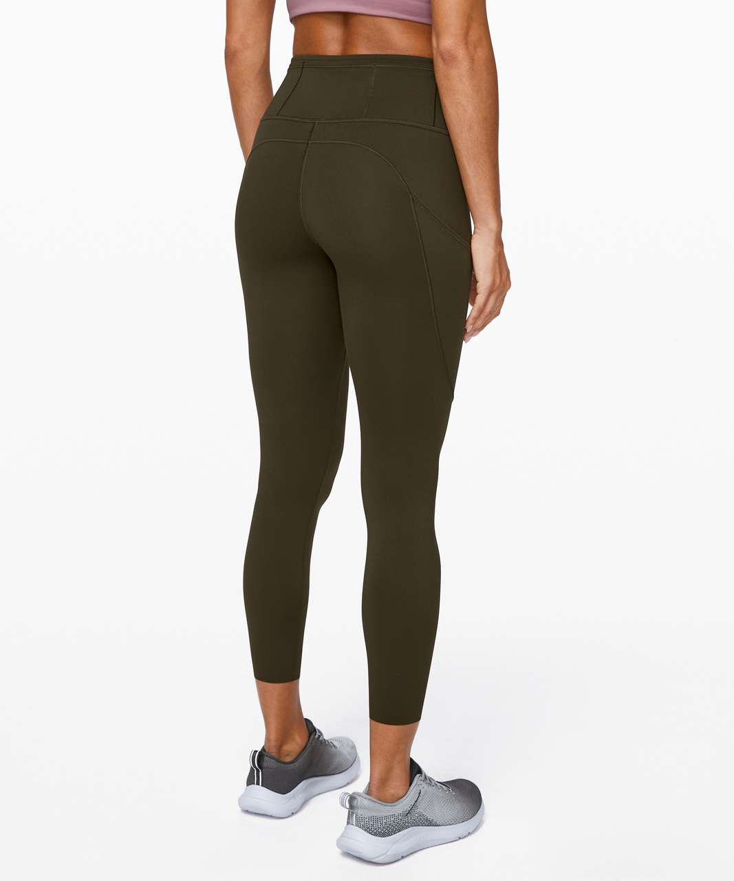 Lululemon Fast and Free Tight II 25 *Non-Reflective Nulux - Dark Olive -  lulu fanatics