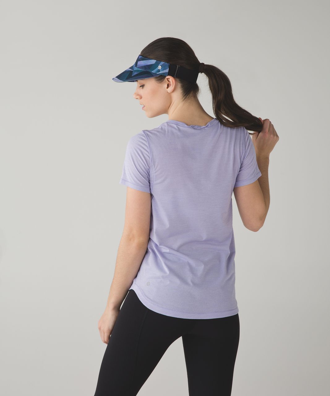 Lululemon Fast Paced Run Visor - Pretty Prism Multi / Black