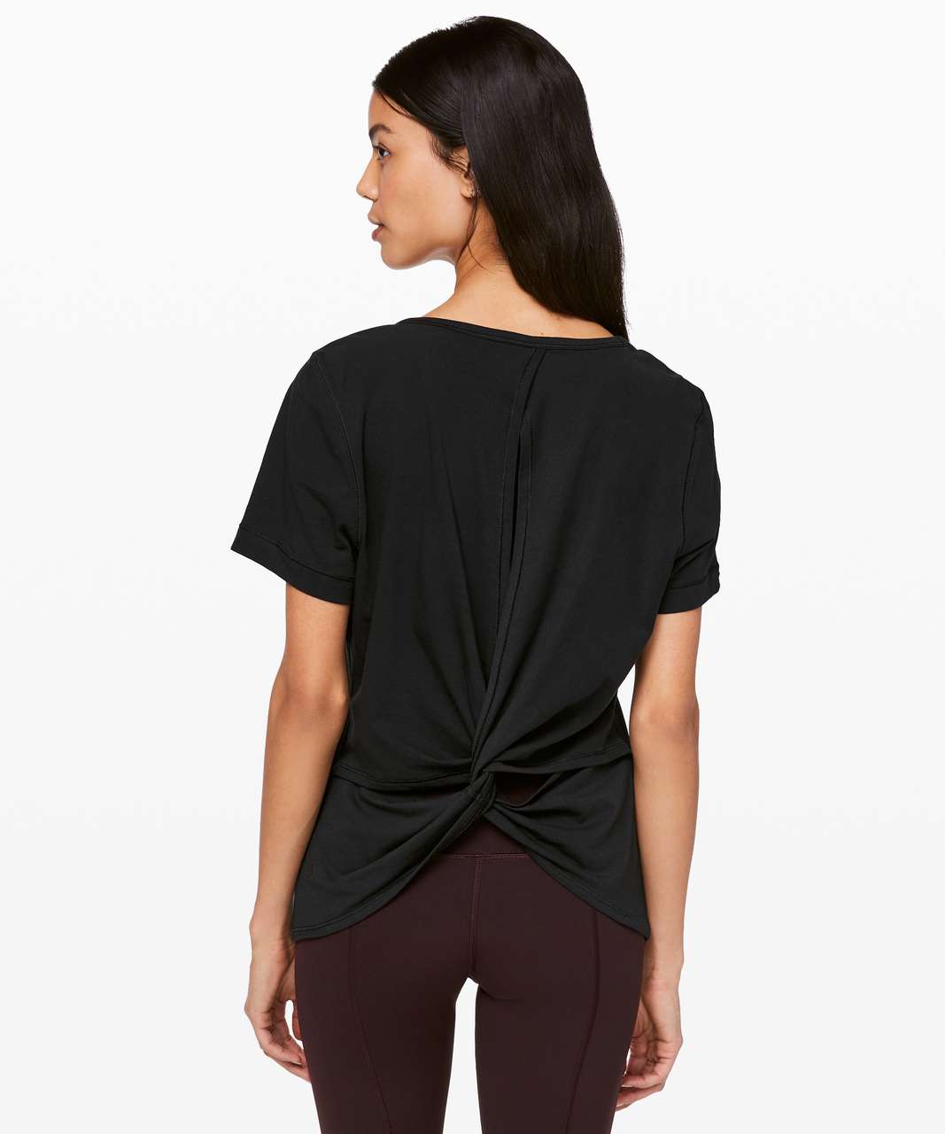 Lululemon Do the Twist Long Sleeve Shirt - Black - lulu fanatics