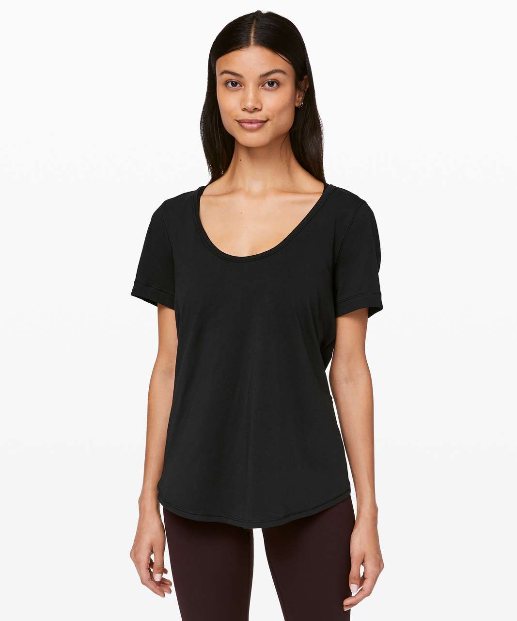 Lululemon Find Your Twist Short Sleeve - Black - lulu fanatics