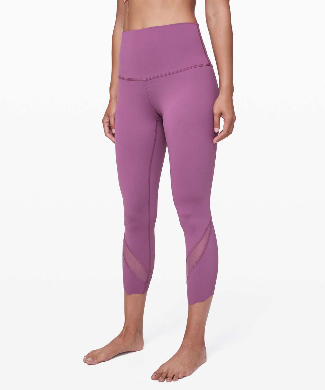 Lululemon Wunder Under Crop High-Rise *Roll Down Scallop Full-On