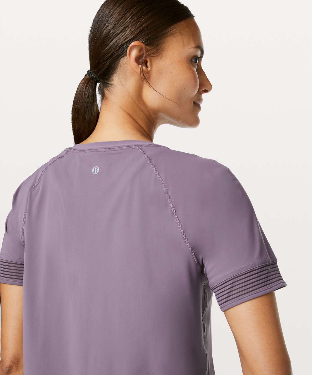 Lululemon Stripe In Stride Short Sleeve - Graphite Purple