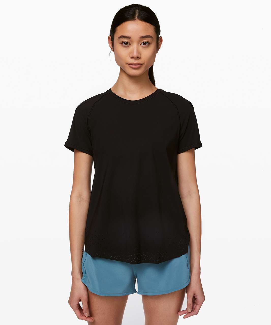 Lululemon Set Challenger Short Sleeve - Black - lulu fanatics