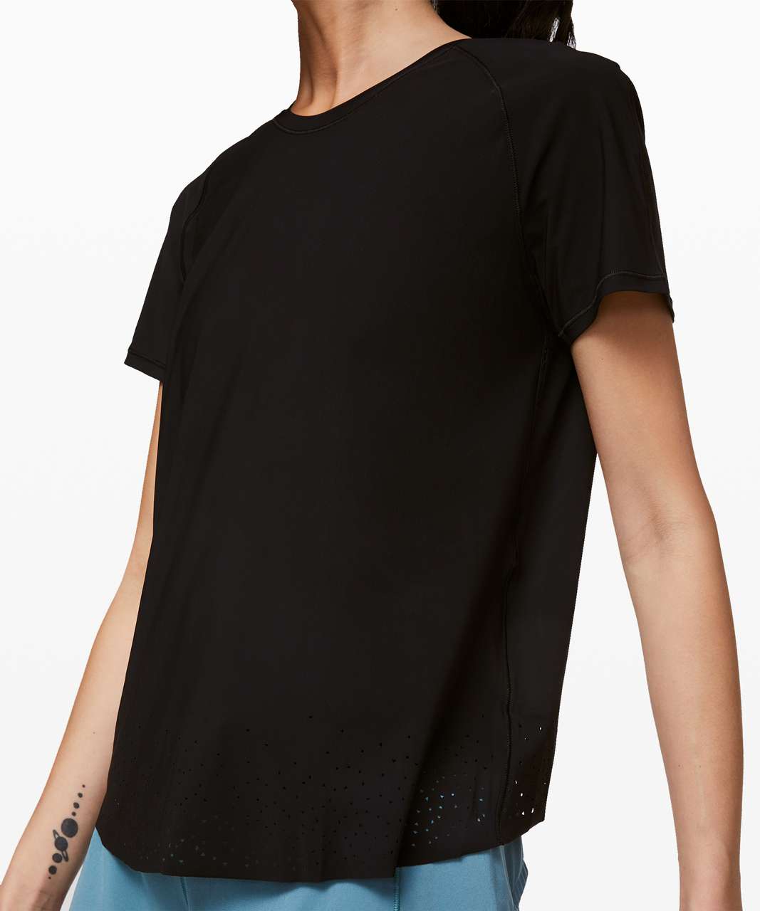 Lululemon Quick Pace Short Sleeve - Black - lulu fanatics