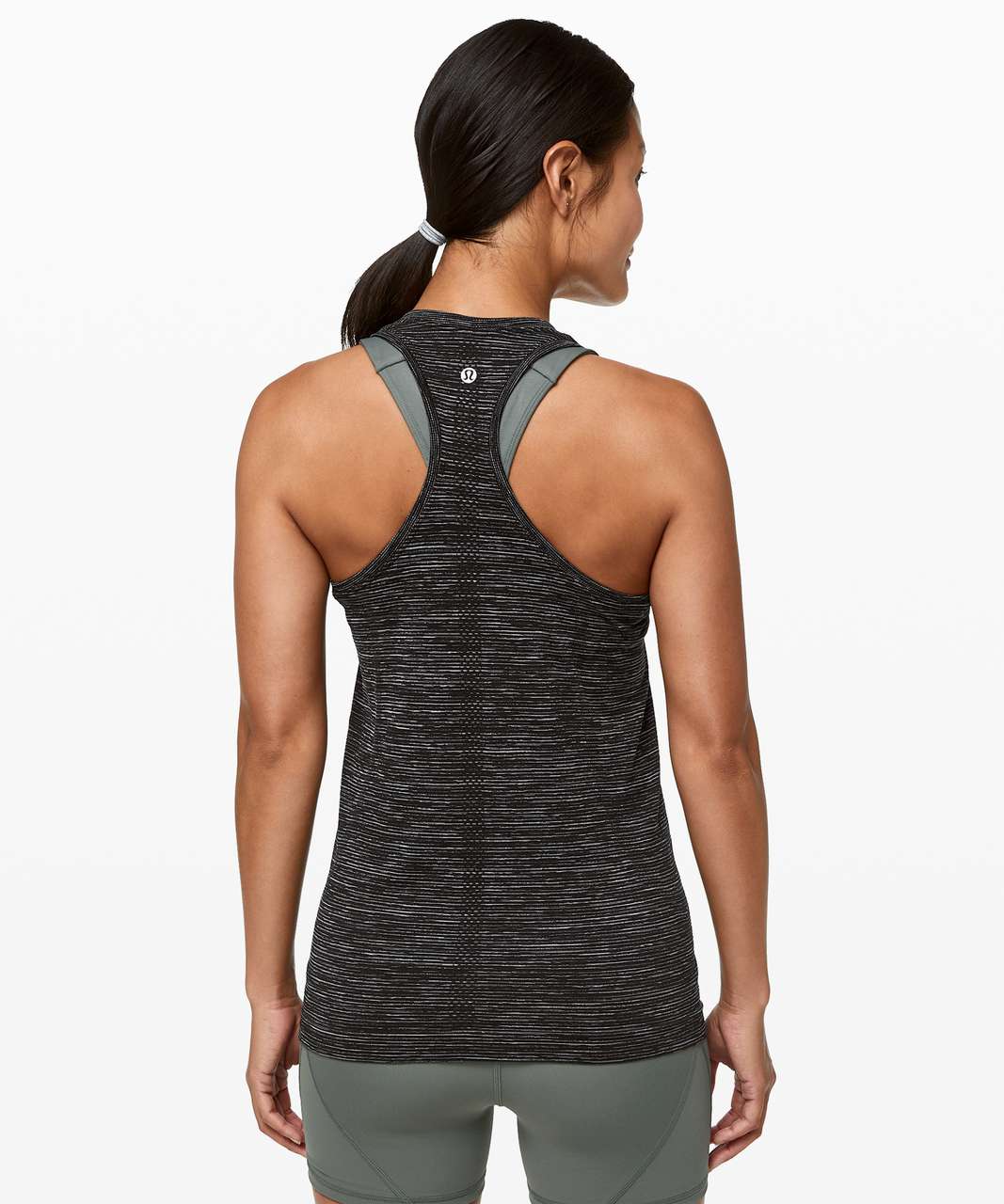 Lululemon Swiftly Speed Racerback - Black / White / Black