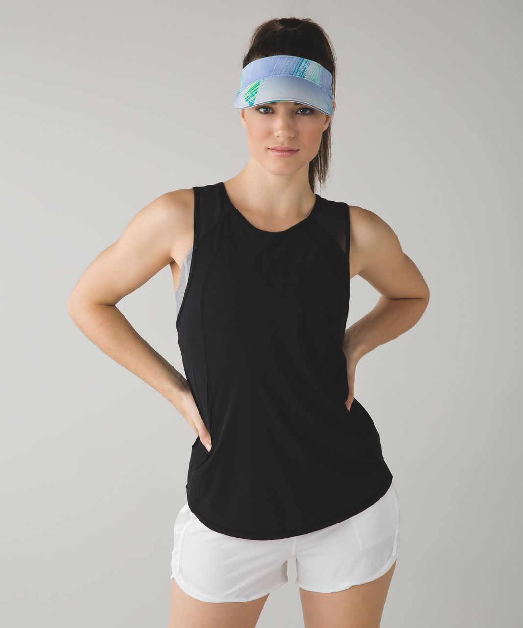 Lululemon Fast Paced Run Visor - Wind Chill White Lullaby / Lullaby