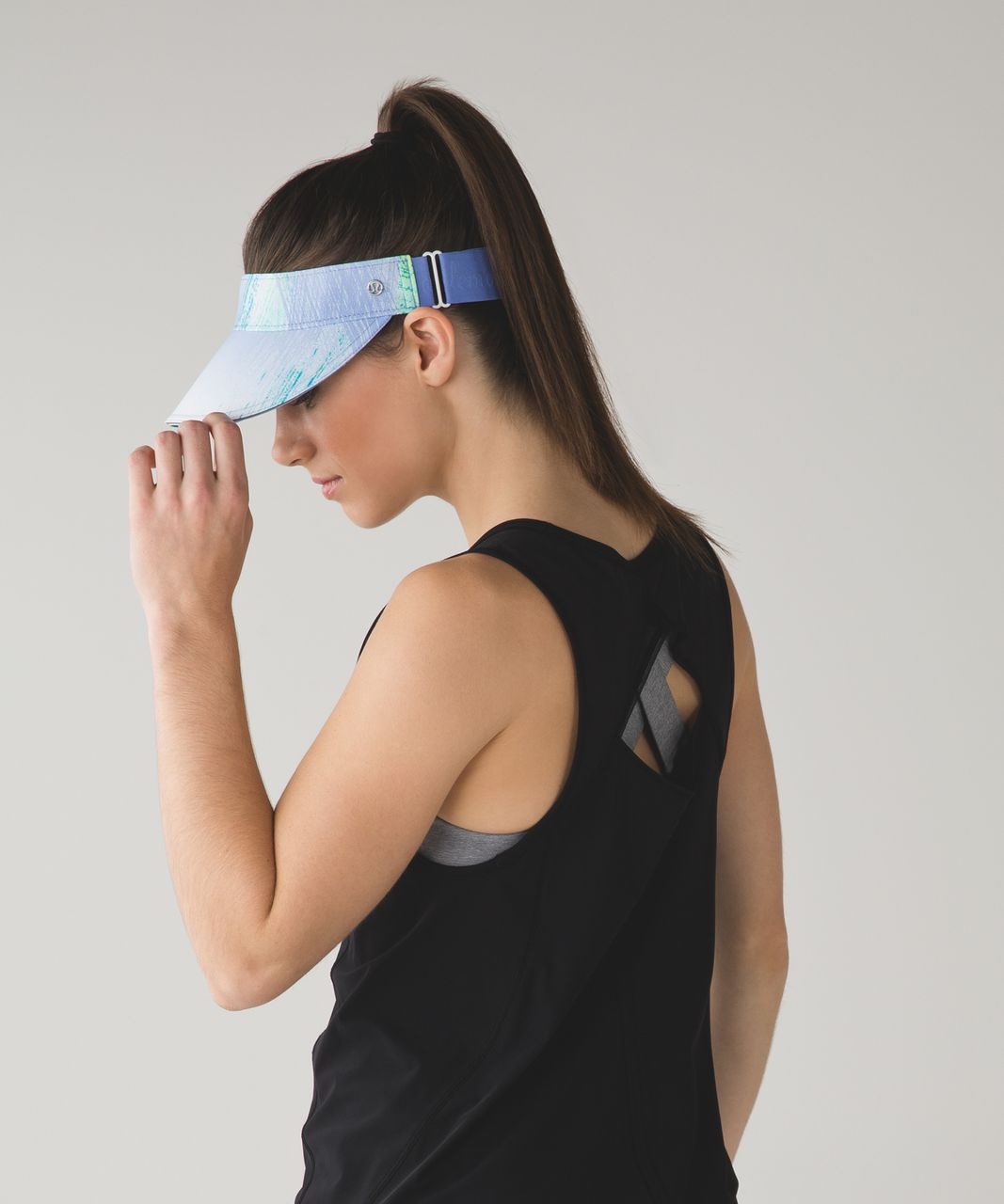 Lululemon Fast Paced Run Visor - Wind Chill White Lullaby / Lullaby