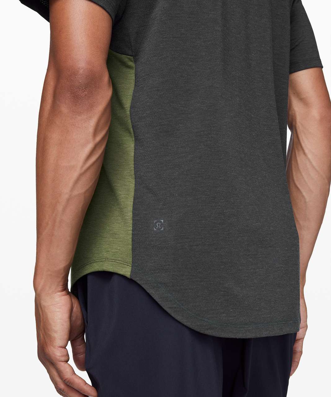 Lululemon Always Agile Short Sleeve - Loden Green / Obsidian - lulu ...