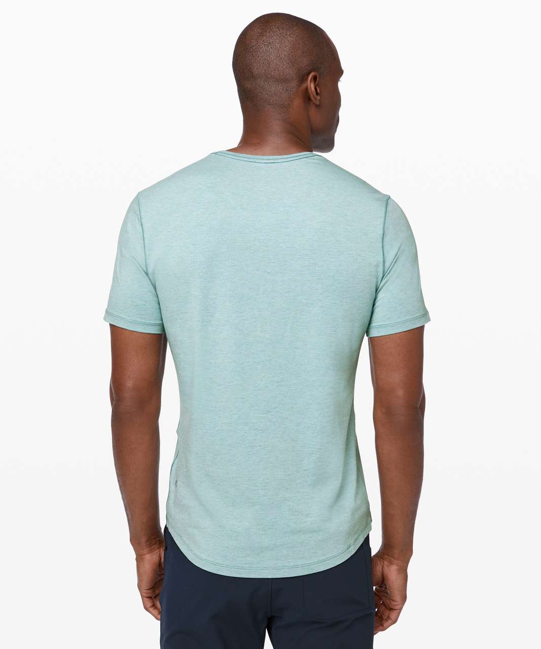 Lululemon 5 Year Basic V *Updated Fit - Heathered Aquatic Green