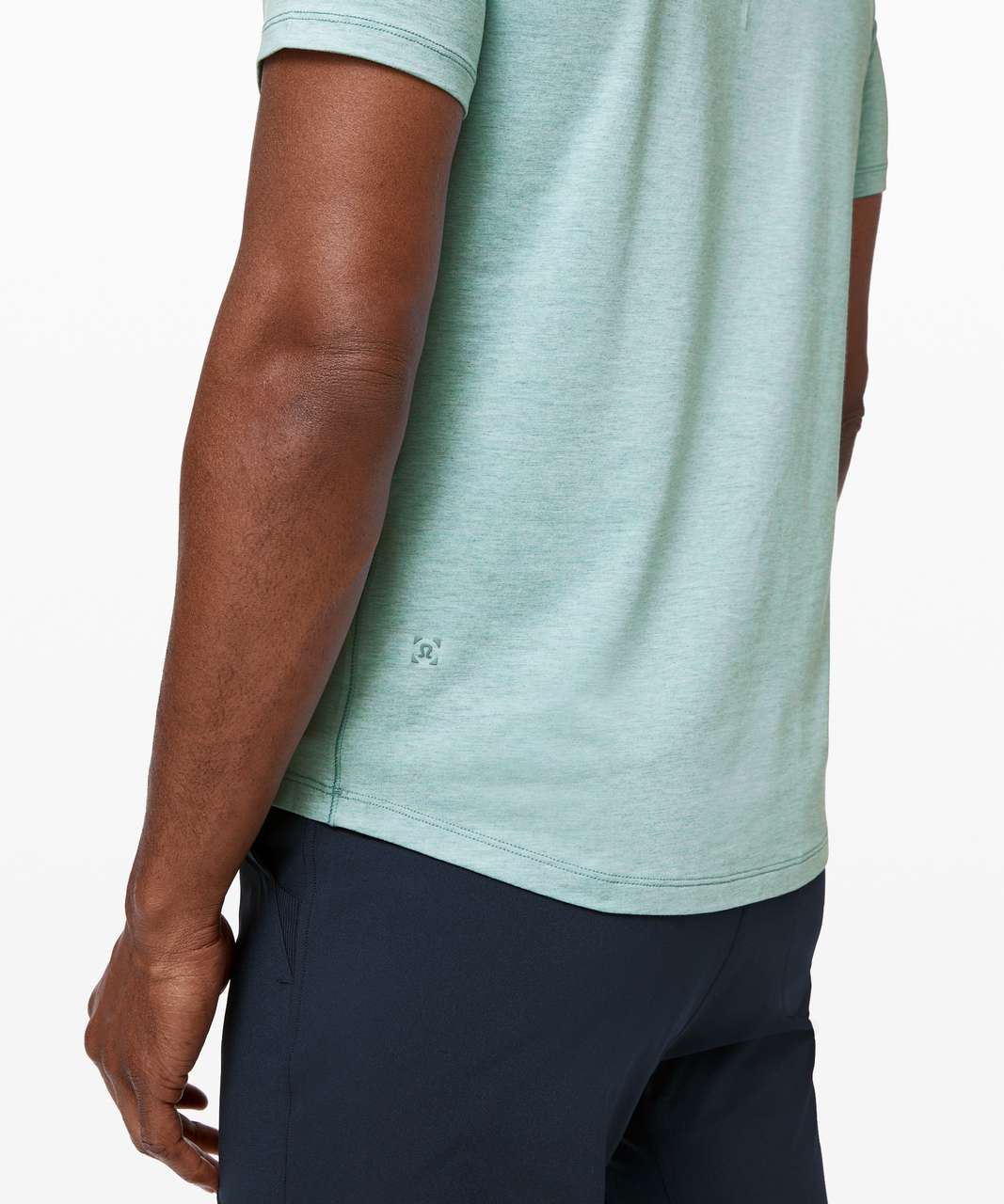 Lululemon 5 Year Basic V *Updated Fit - Heathered Aquatic Green