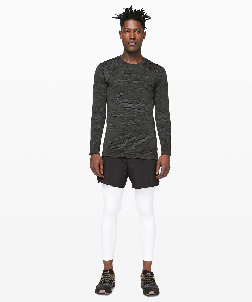 Lululemon Metal Vent Breathe Long Sleeve - Asphalt Grey / Obsidian