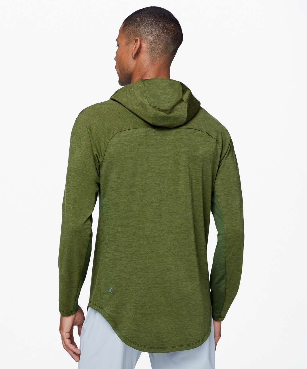 Lululemon City Sweat Pullover Hoodie Men's L Heather Emerald Green