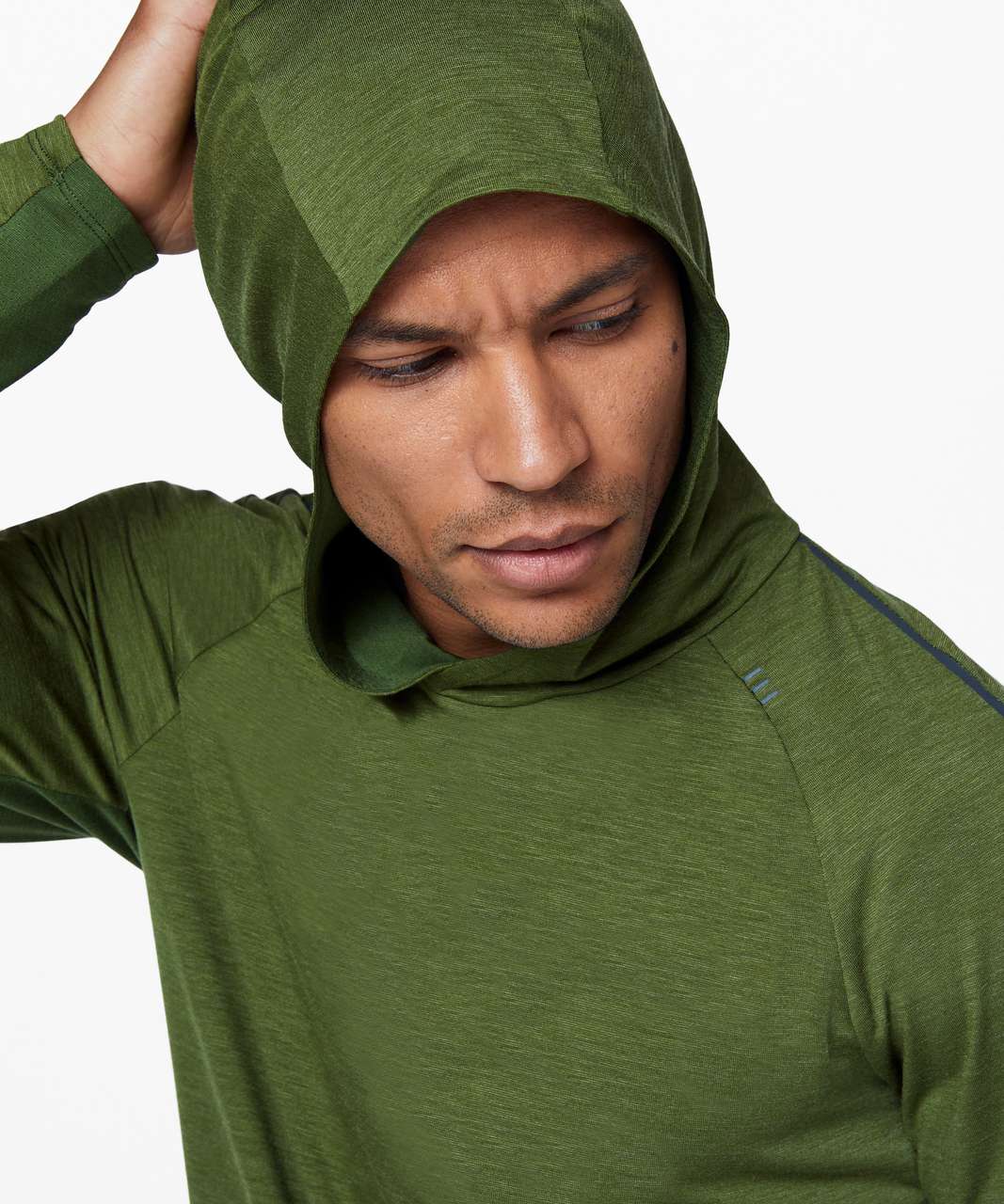 Lululemon City Sweat Pullover Hoodie Men's L Heather Emerald Green  Athletica