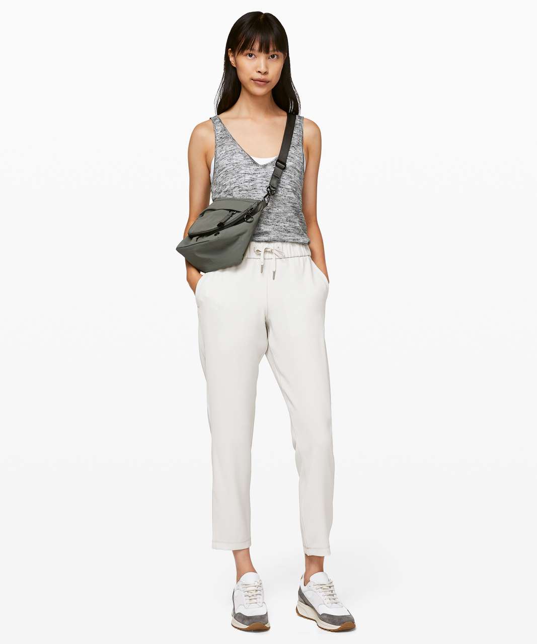 Lululemon On the Fly 7/8 Pant *Woven - Silverstone - lulu fanatics