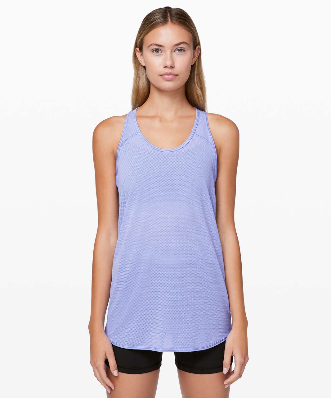 Lululemon Essential Tank *Scallop Texture - Hydrangea Blue