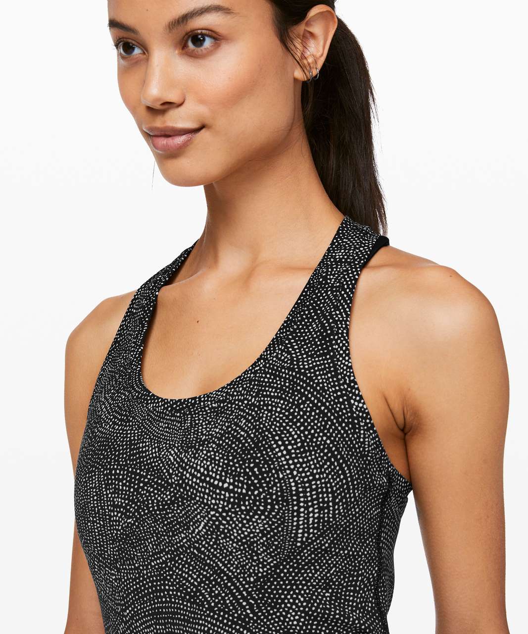 Lululemon Cool Racerback II *Nulu - Free Spirit Ice Grey Black