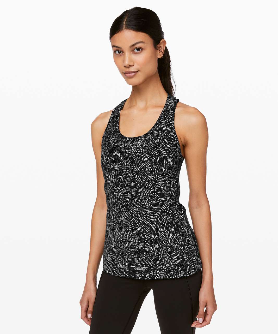 Lululemon Cool Racerback II - Luon Spray Jacquard White Black (First  Release) - lulu fanatics