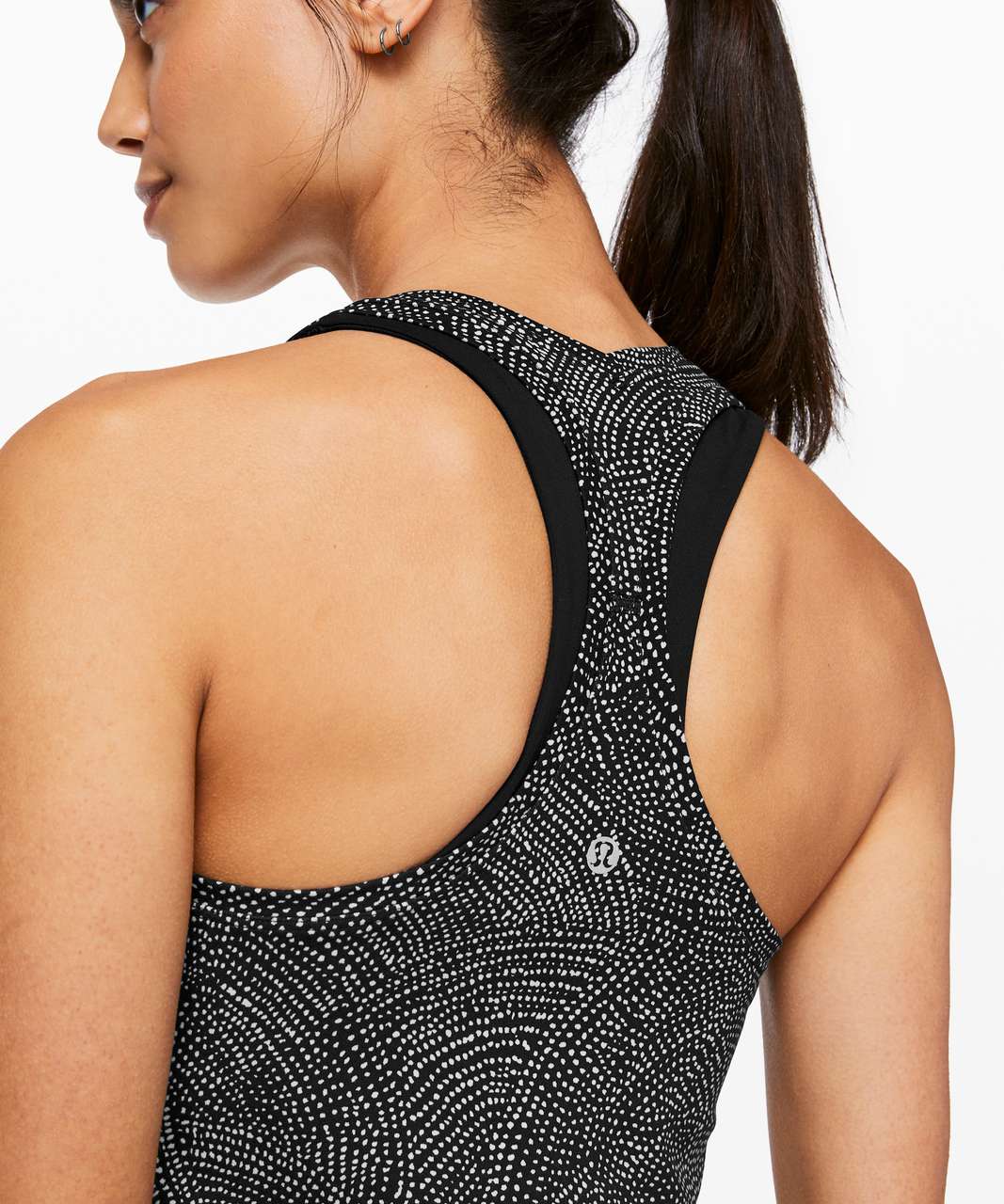 Lululemon Cool Racerback II *Nulu - Free Spirit Ice Grey Black