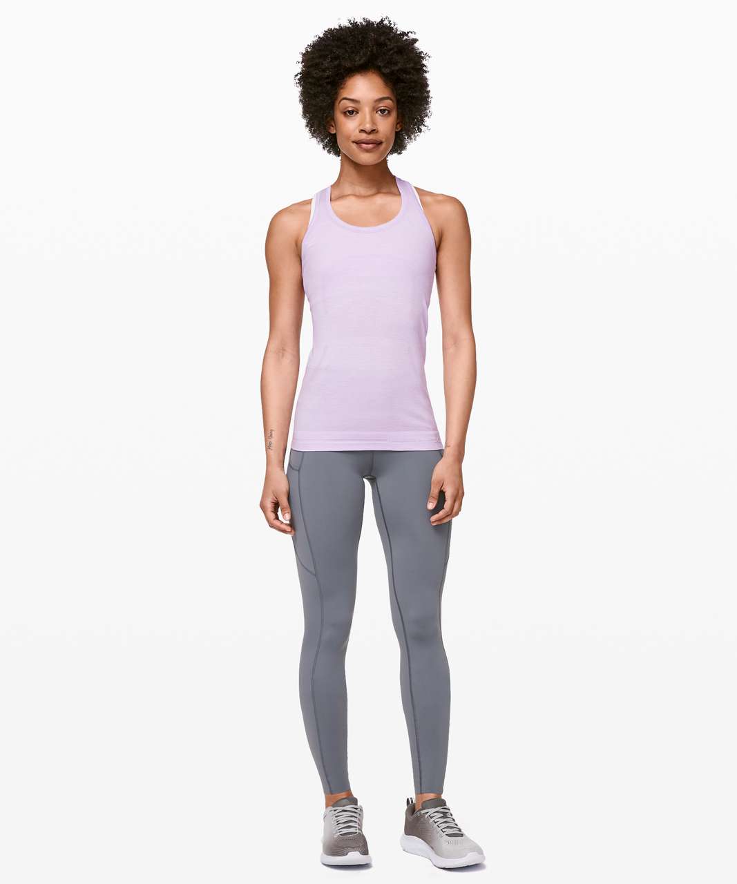 Lululemon Swiftly Speed Racerback - Sheer Violet / White / Pink