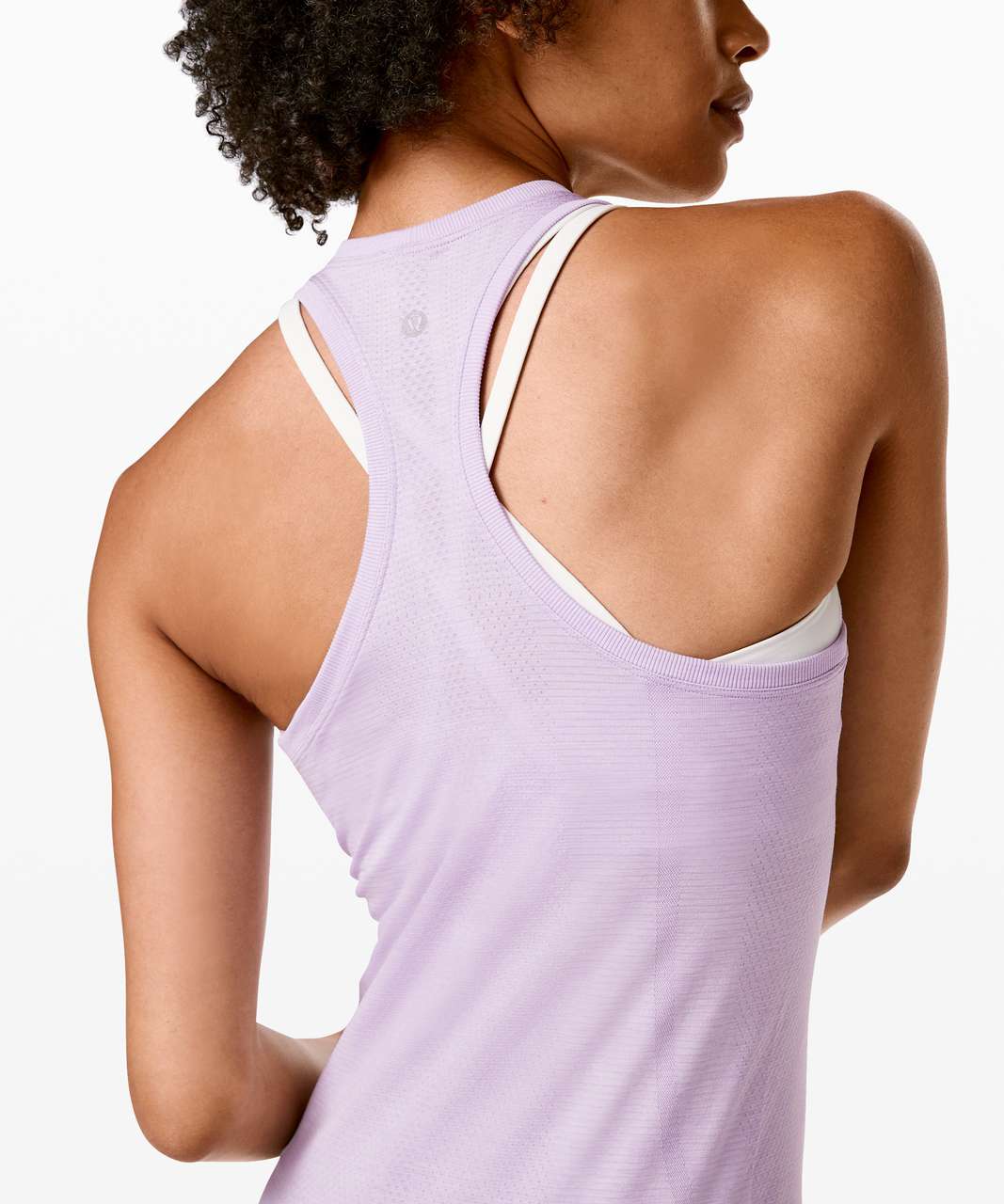 Lululemon Swiftly Speed Racerback - Sheer Violet / White / Pink