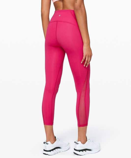 Lululemon Train Times 7/8 Pant *25 - Blush Blossom Alpine White Candy Pink  - lulu fanatics