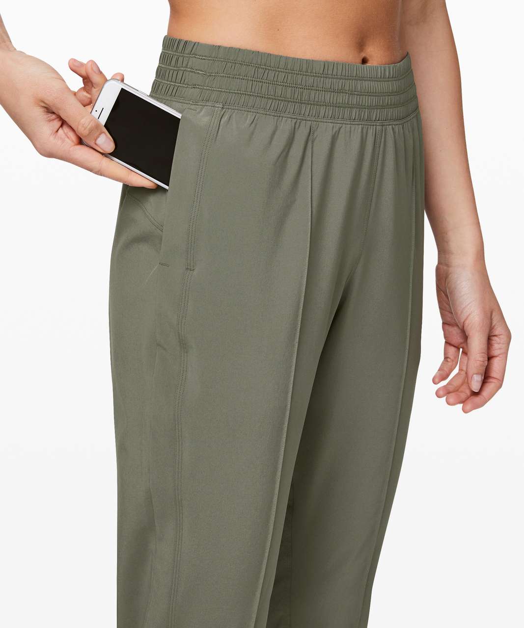 Lululemon Wanderer Cropped Jogger - Grey Sage - lulu fanatics