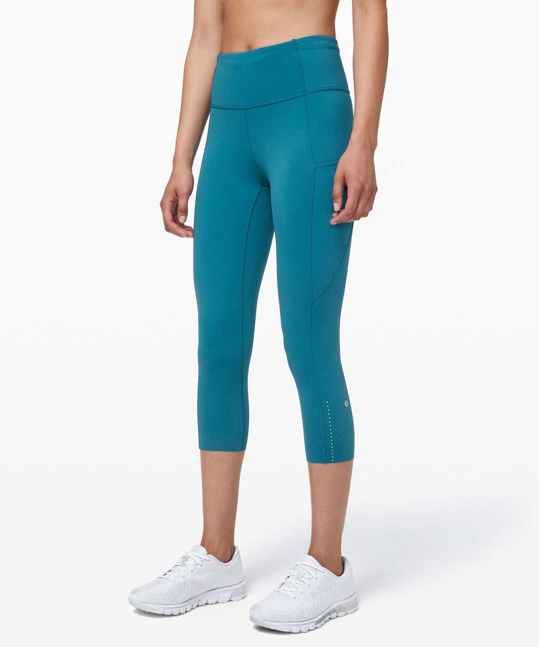 Lululemon Fast and Free High-Rise Crop II 23 *Non-Reflective - Dark Olive  - lulu fanatics