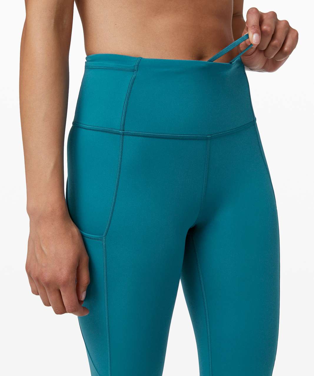 Lululemon Fast and Free Crop II 19 *Nulux - Cyprus - lulu fanatics