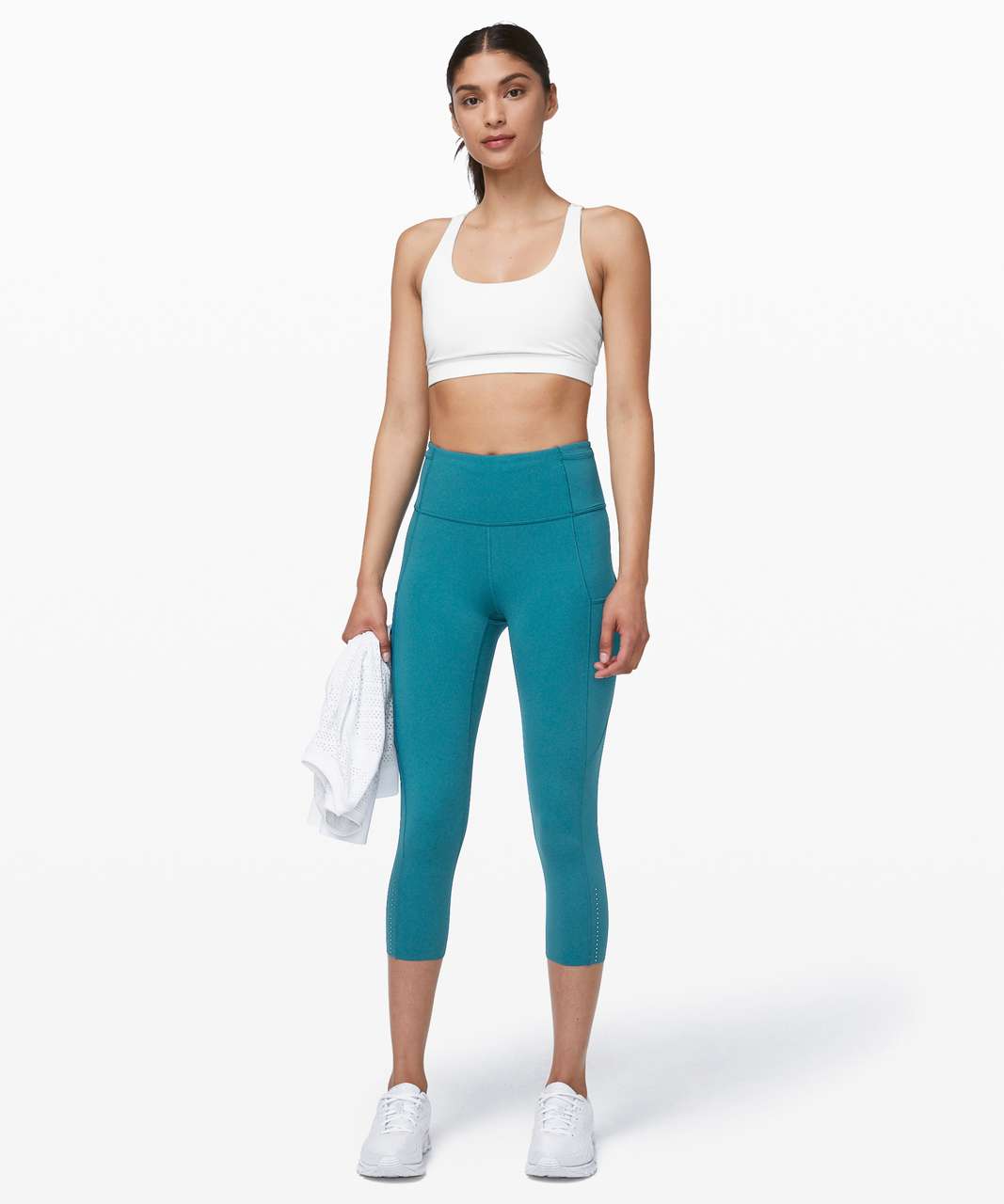 Lululemon Fast and Free Crop II 19 *Nulux - Cyprus - lulu fanatics