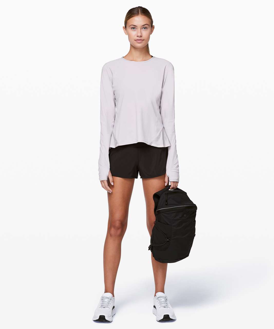 Lululemon Look Ahead Run Long Sleeve In Iced Iris