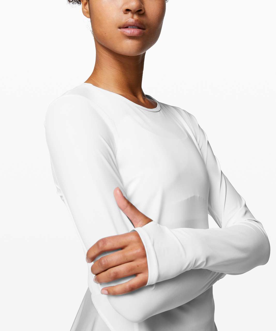 Lululemon Look Ahead Run Long Sleeve - White