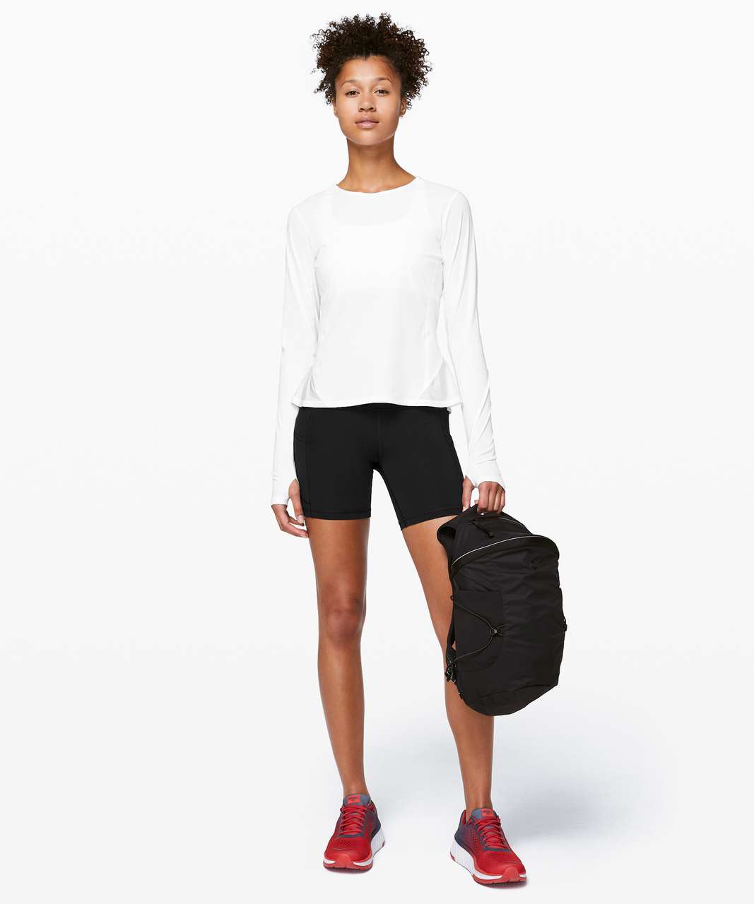 Lululemon Look Ahead Run Long Sleeve - White