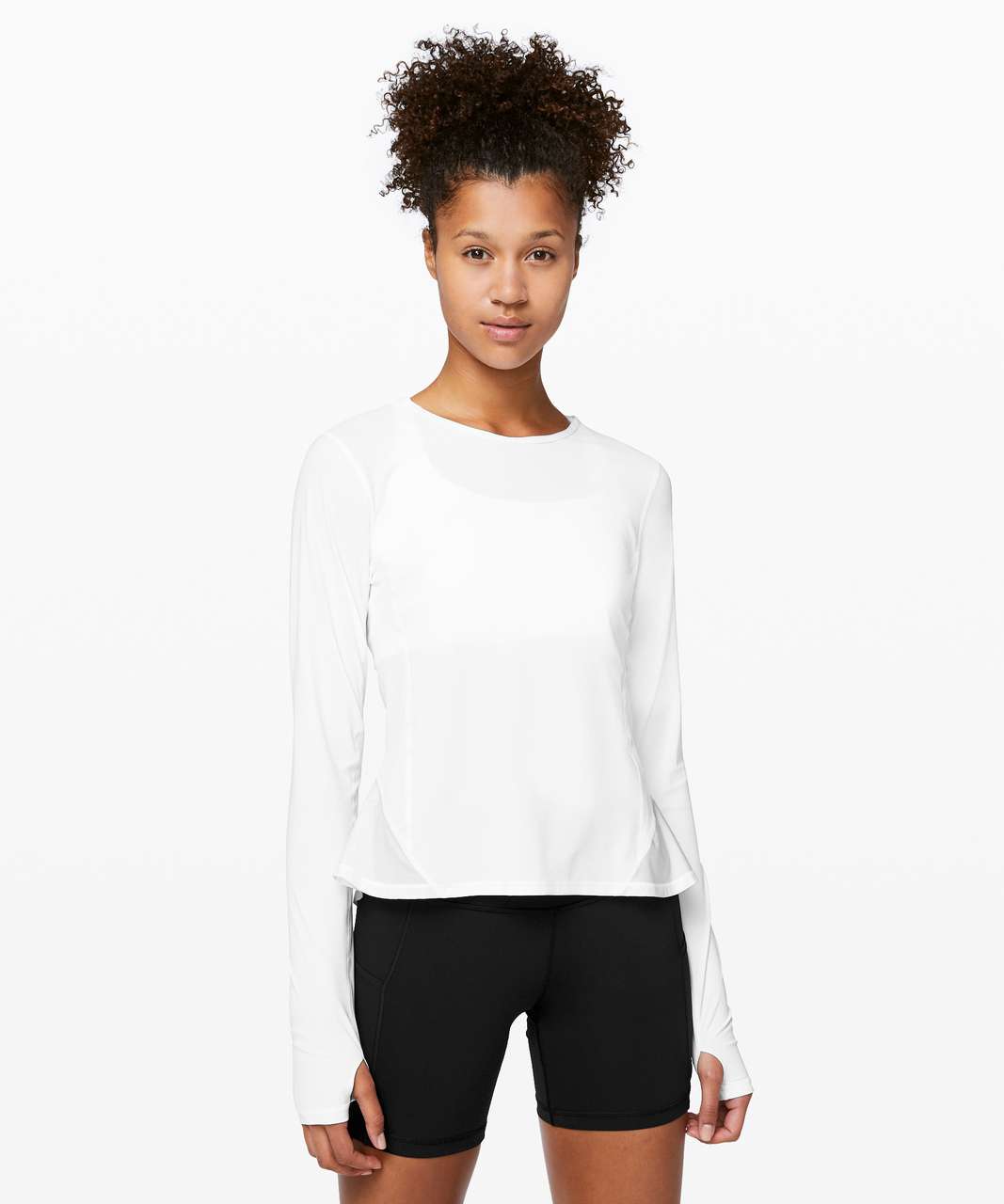 Lululemon Look Ahead Run Long Sleeve - White