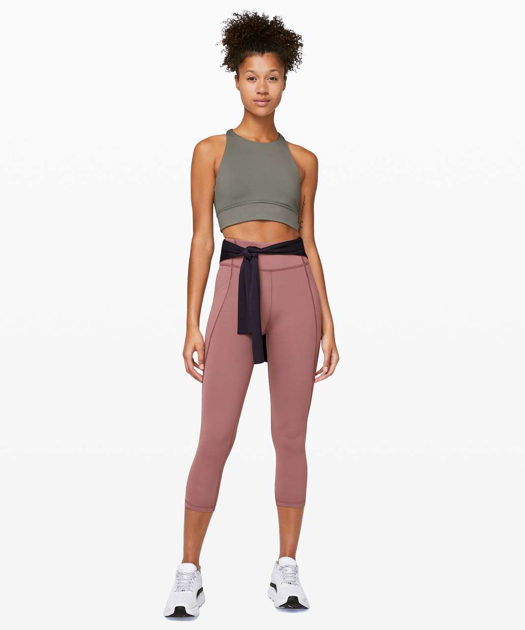 Lululemon Time To Sweat Crop *23" - Red Dust