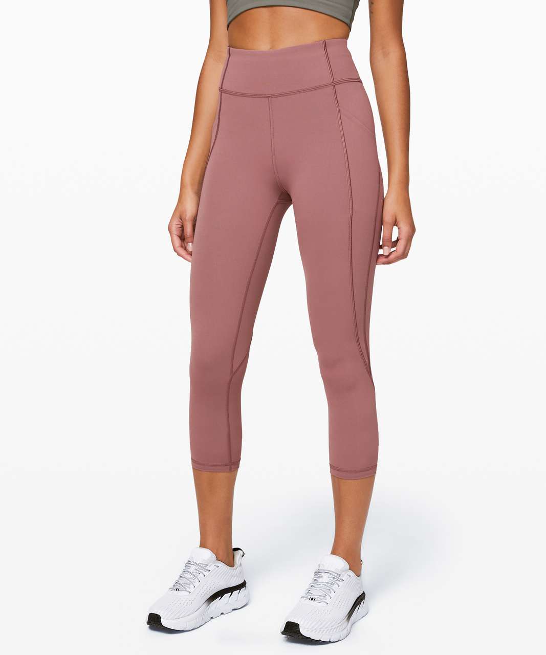 Lululemon Time To Sweat Crop *23" - Red Dust