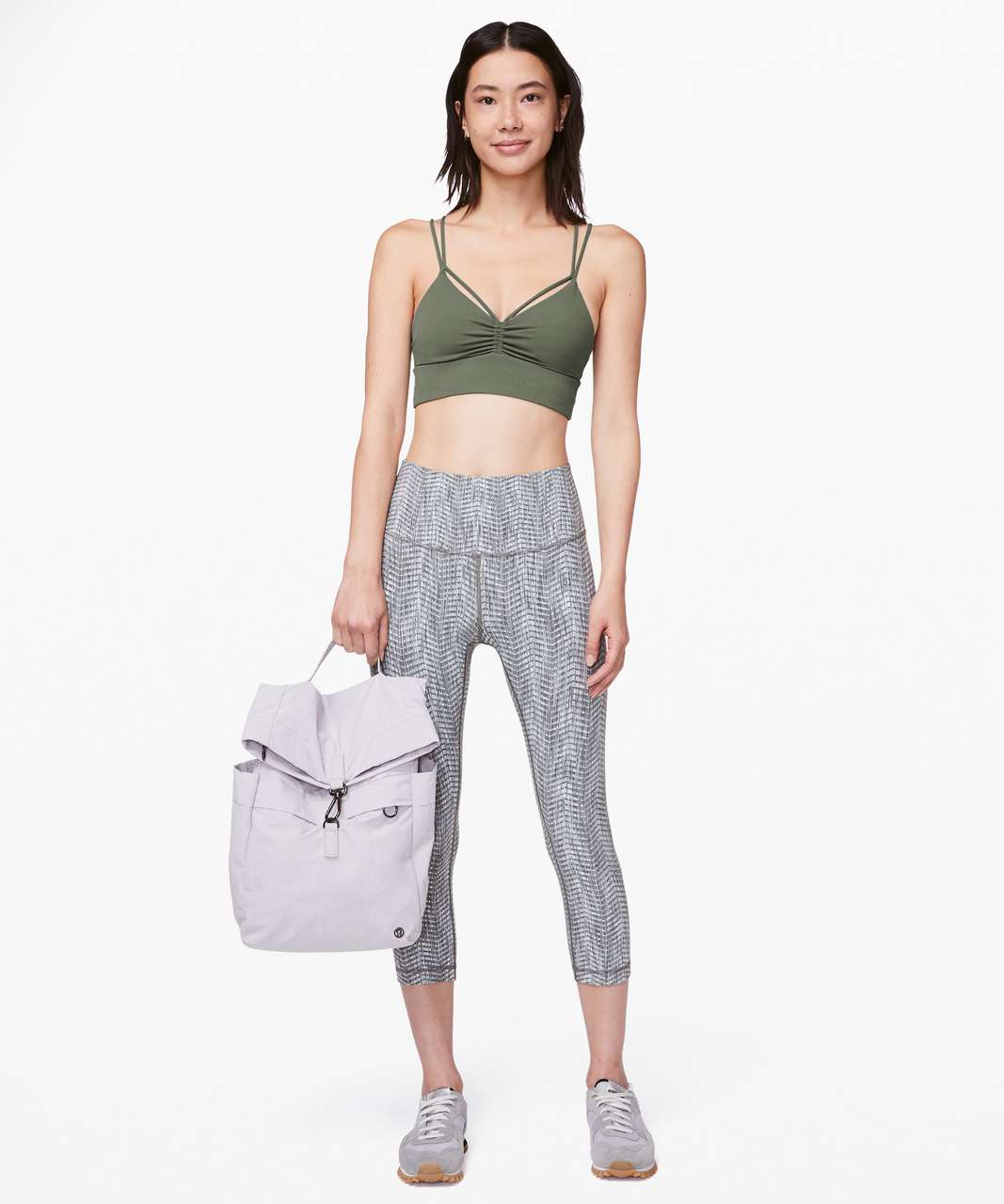 Lululemon Full Expression Bra - Grey Sage - lulu fanatics