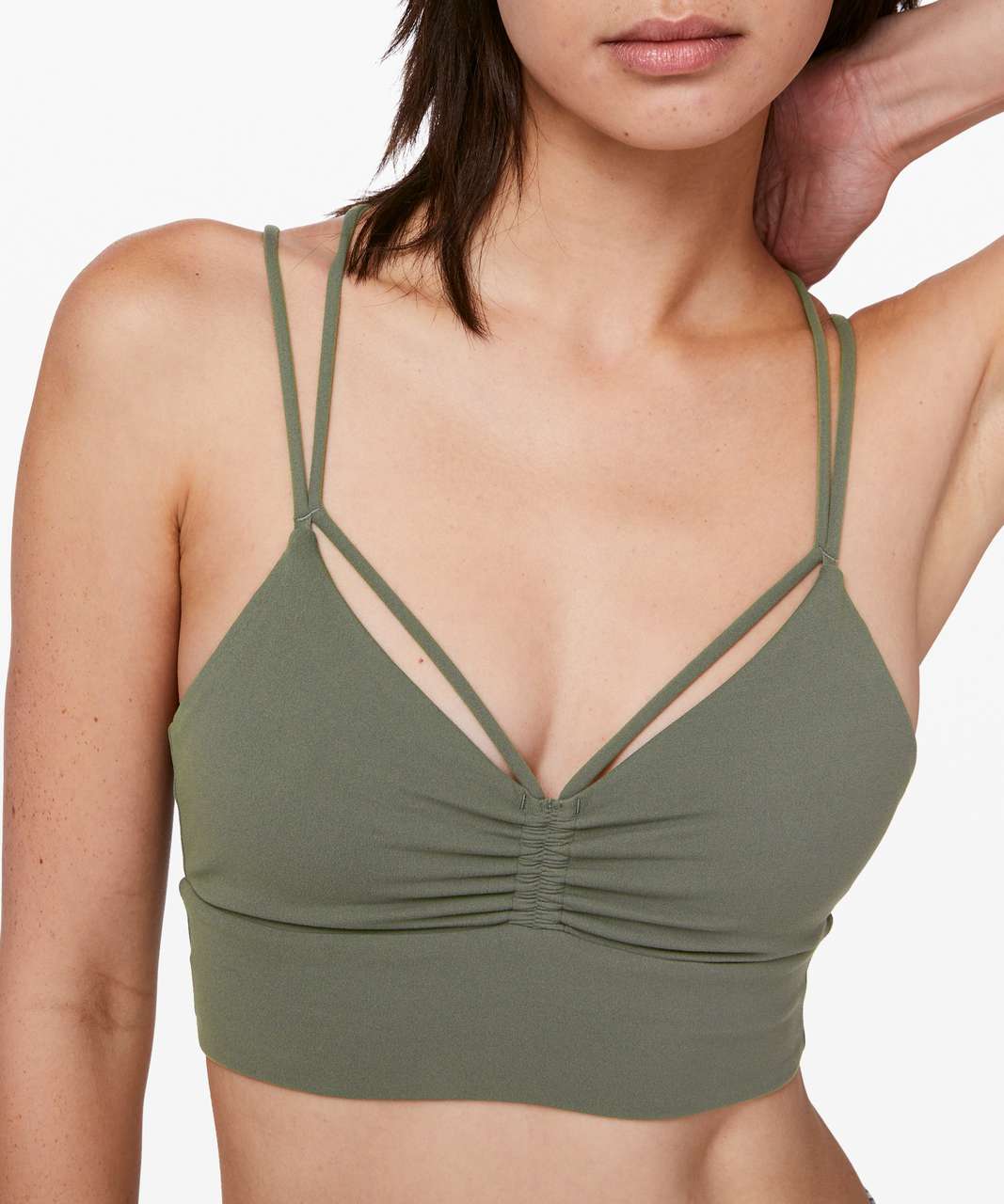 Lululemon Full Expression Bra - Grey Sage