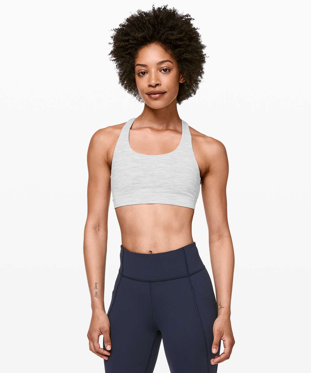 Lululemon Invigorate Bra Mesh Scape Multi / True Navy size 8