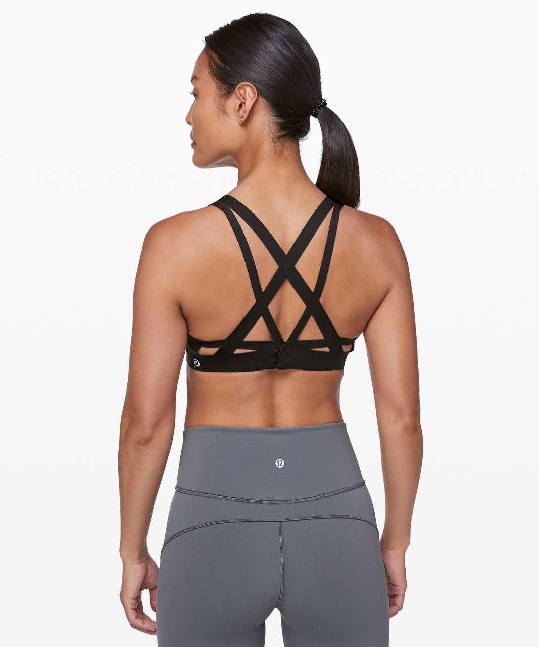 Lululemon AirSupport Bra *High Support C-DDD Cups $98 BLK/ASGY Size 36C