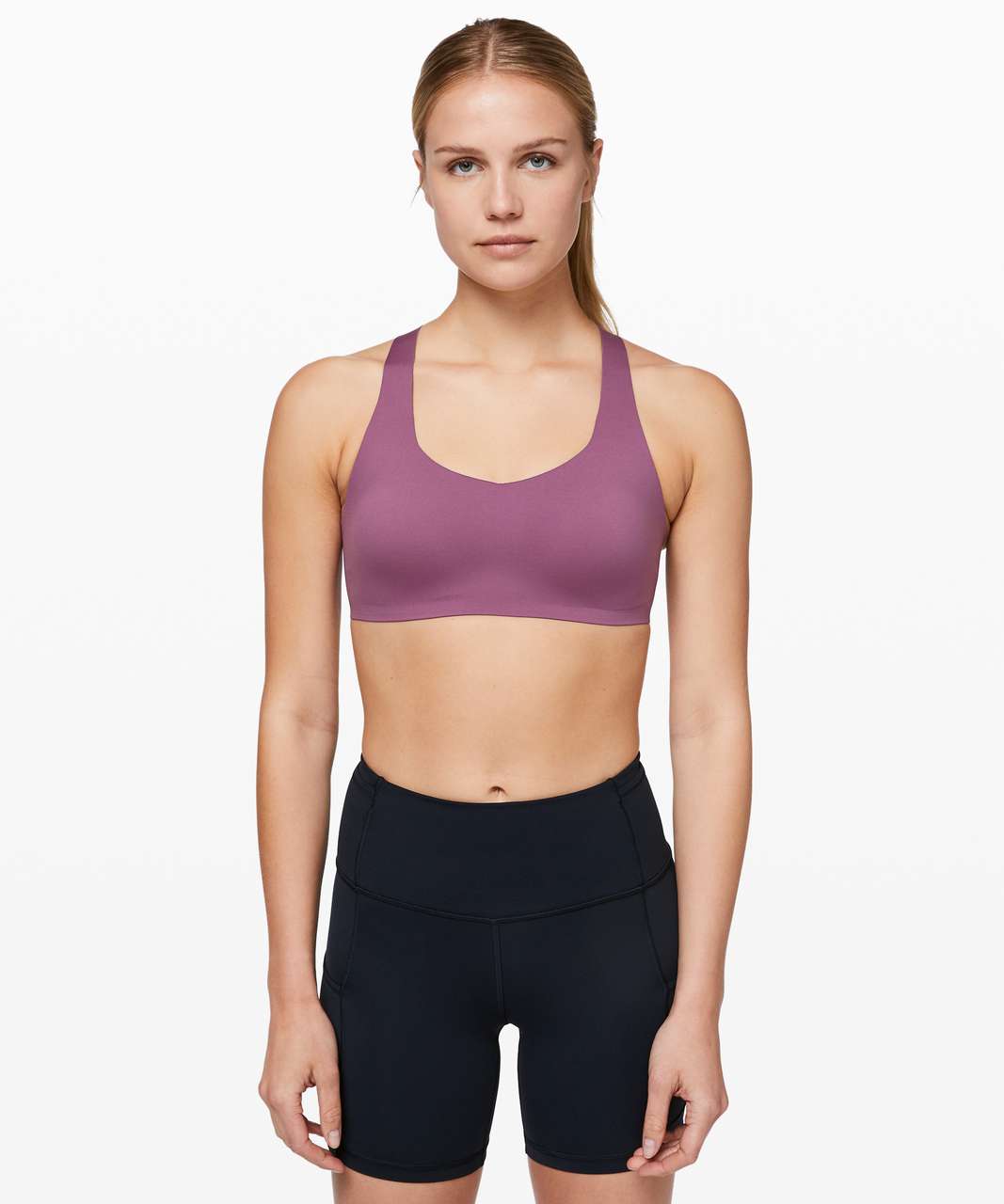 Lululemon Laser Focused Bra - Vintage Plum