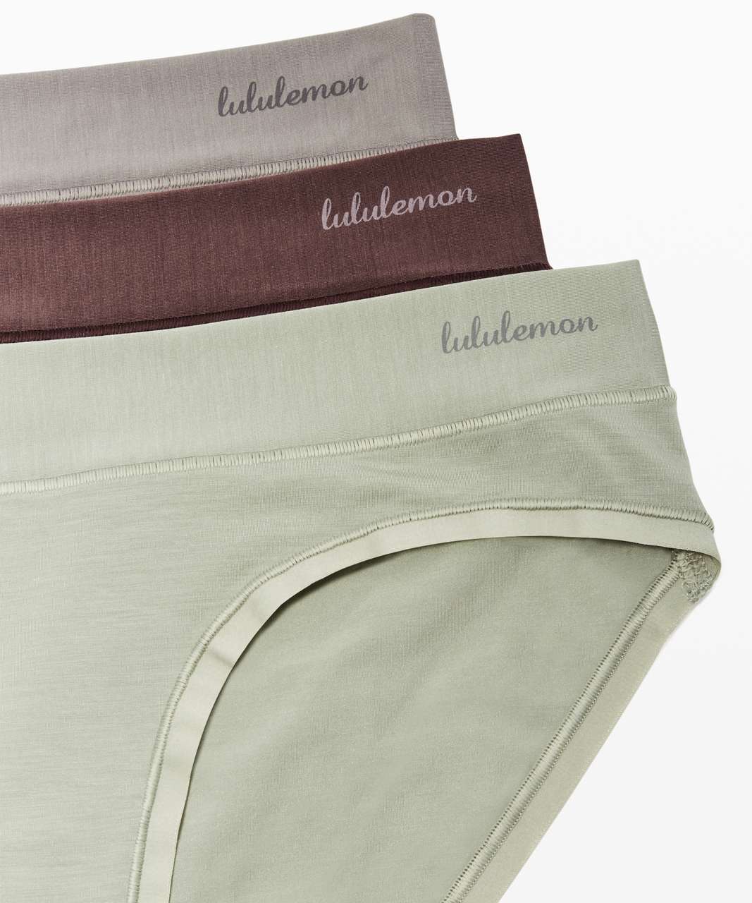 Lululemon Mula Bandhawear Bikini *3 Pack - Sea Moss / Half Moon / Cherry Cola