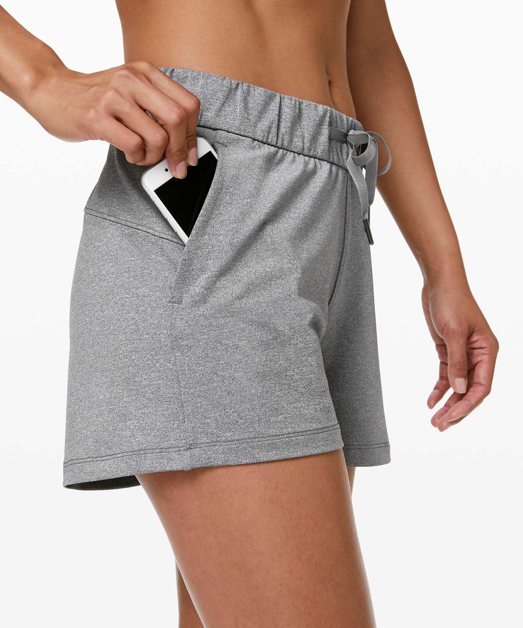 Lululemon On The Fly Short *2.5" - Heathered Slate