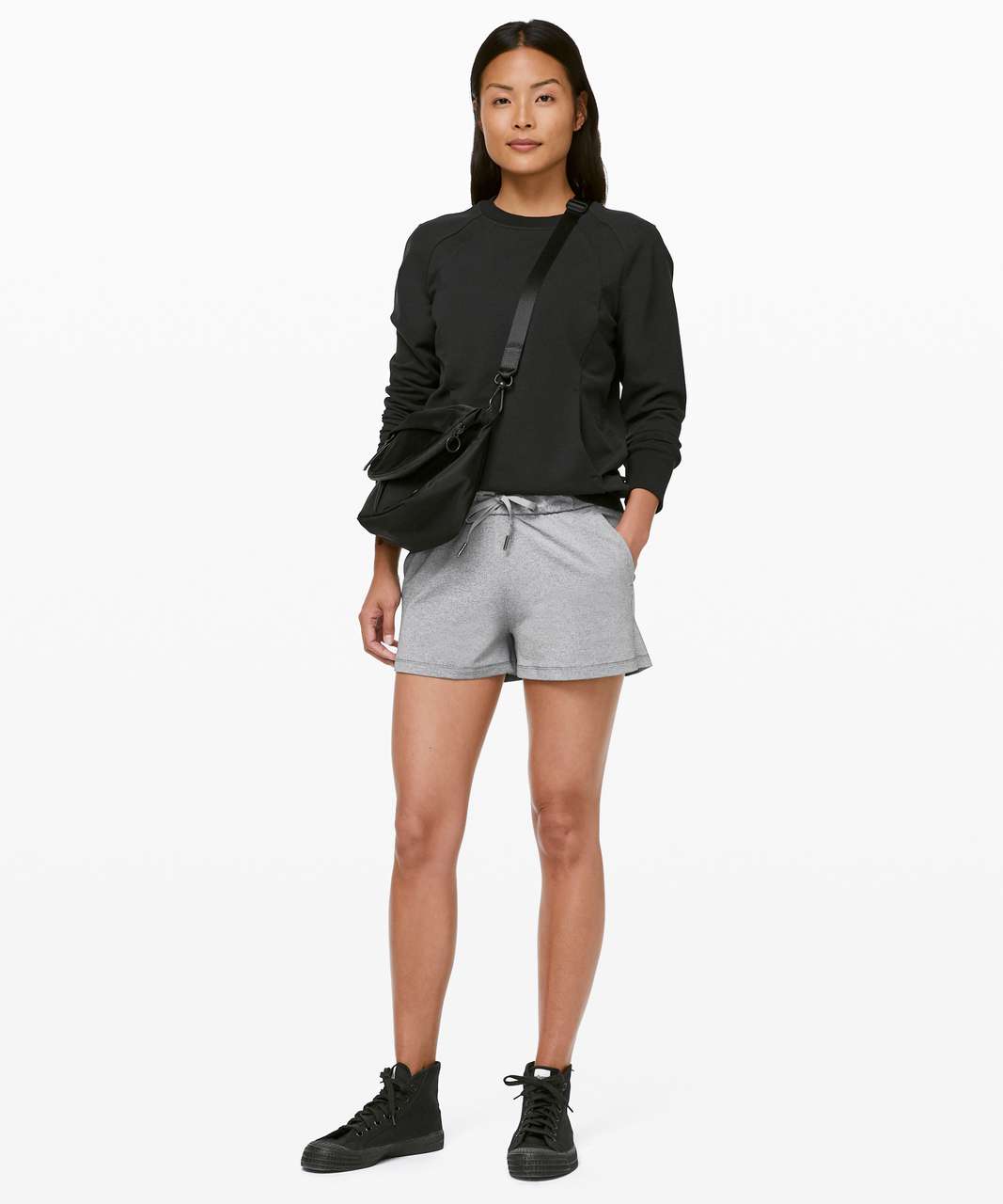 Lululemon On The Fly Short *2.5" - Heathered Slate