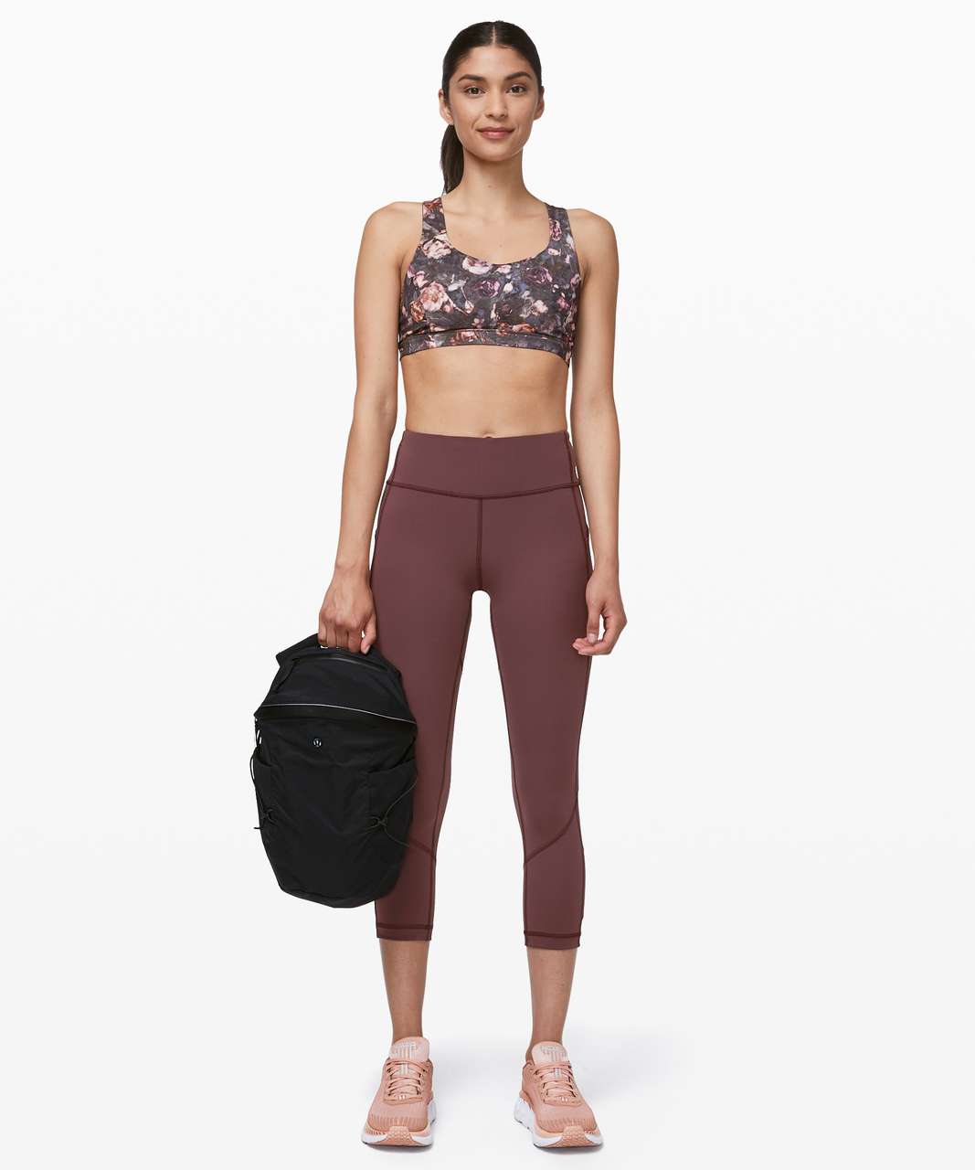 Lululemon Pace Rival Crop *22" - Cherry Cola