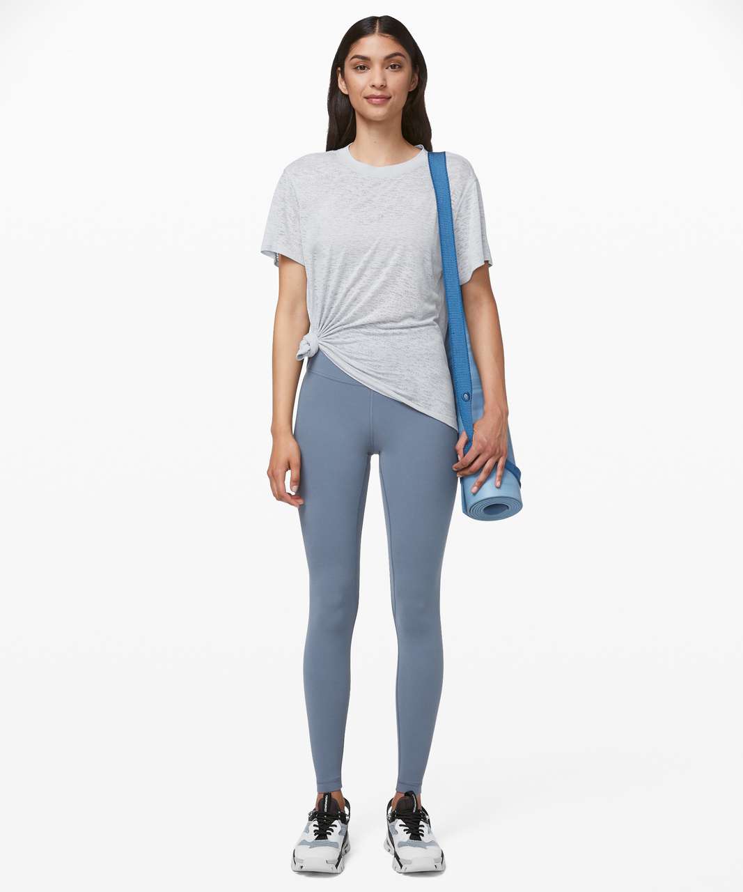 Lululemon All Yours Boyfriend Tee *Veil - Silver Fox